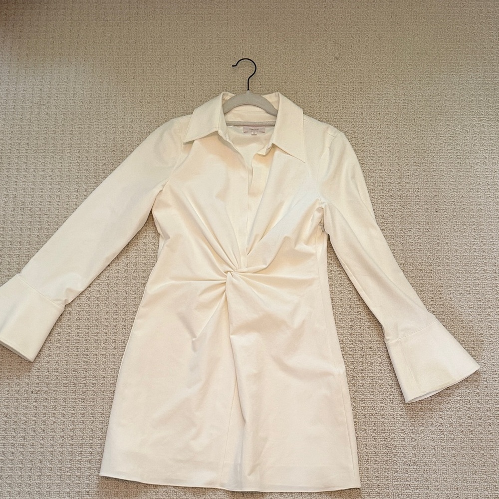 Cinq à Sept Cream Long Sleeve Dress